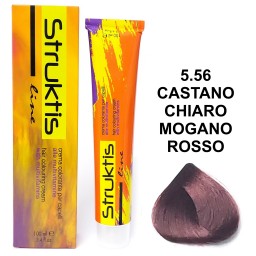 Struktis Crema Colorante 100ml - 5.56 Castano Chiaro Mogano Rosso