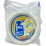 Salento 66 Piatti Monouso Plastica Extra Rigidi Diametro 22cm - 1kg - Piani