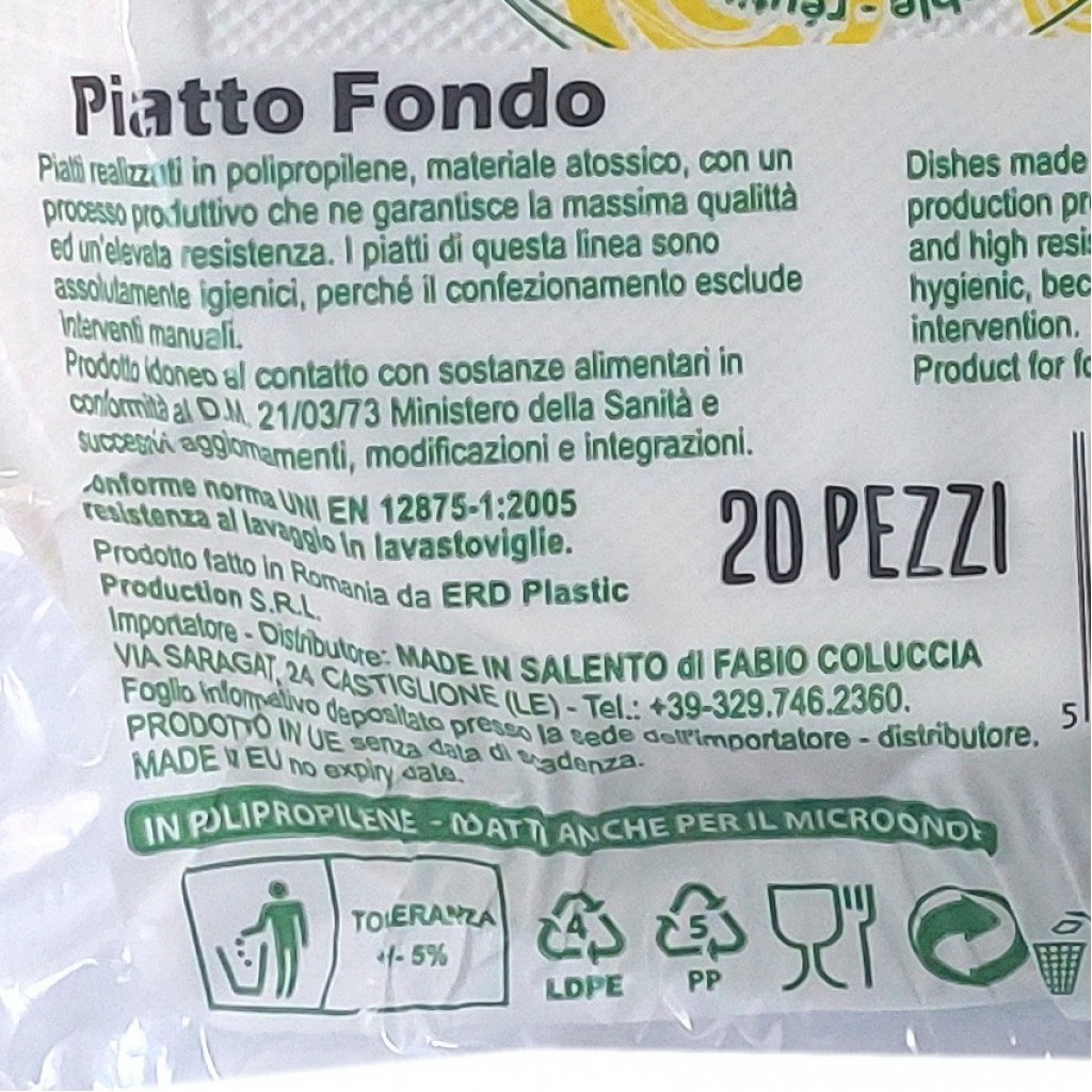 Piatti Di Carta Compostabili - 50 Pezzi Super Resistenti Per Cibo Caldo E Freddo - Foto 12
