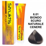Struktis Crema Colorante 100ml - 6.01 Biondo Scuro Naturale Cenere