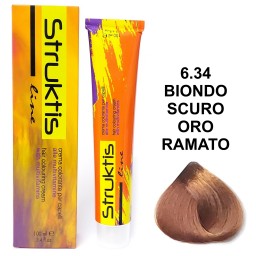 Struktis Crema Colorante 100ml - 6.34 Biondo Scuro Oro Ramato