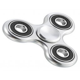 Fidget Spinner Alu Silver In Metallo E Alluminio