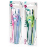 Easy Duo Spazzolini Da Denti - 2 Pezzi - Con Filo Interdentale - Colori Ass.