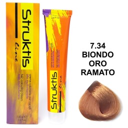 Struktis Crema Colorante 100ml - 7.34 Biondo Oro Ramato