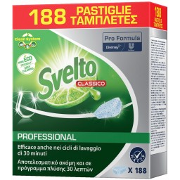 Svelto Professional - 188 Tabs Lavastoviglie - Classico - H.A.C.C.P.