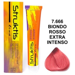 Struktis Crema Colorante 100ml - 7.666 Biondo Rosso Extra Intenso