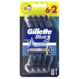 Gillette Blue 3 Rasoi Radi & Getta Trilama - 8 Pezzi - Comfort