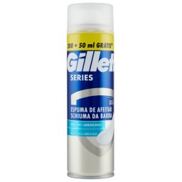 Gillette Series Schiuma Da Barba - 250ml - Ammorbidente Con Burro Di Cacao