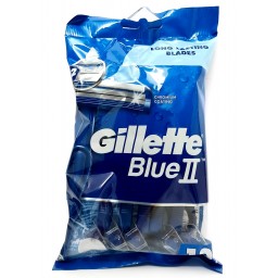 Gillette Blue Ii Rasoi Radi E Getta Bilama - 10 Pezzi - Chromium Coating