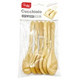 Cucchiaini Legno 13cm 6pz            986