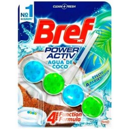 Bref Wc Power Activ - Tavoletta Wc Deodorante 4 Funzioni - 50g - Cocco