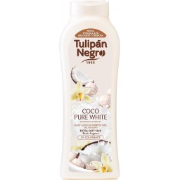 Tulipan Negro Bagnoschiuma - 650ml - Coco Pure White - Pelle Extra Morbida