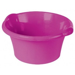 Bacinella In Plastica - Tonda 2 Litri - Diametro 25cm - Colori Assortiti