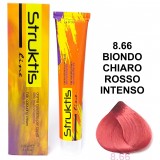 Struktis Crema Colorante 100ml - 8.66 Biondo Chiaro Rosso Intenso