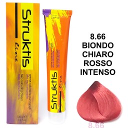 Struktis Crema Colorante 100ml - 8.66 Biondo Chiaro Rosso Intenso