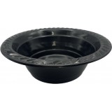 25 Ciotole In Plastica Riutilizzabili - 500cc - Diametro 17cm - Nero