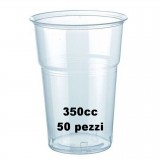Vip 50 Bicchieri In Plastica Pp Trasparenti 350cc Tacca 1/2pt - Birra