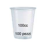 Very Well 96 Bicchieri Monouso In Plastica Da 100cc - Trasparenti