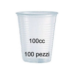 Very Well 96 Bicchieri Monouso In Plastica Da 100cc - Trasparenti