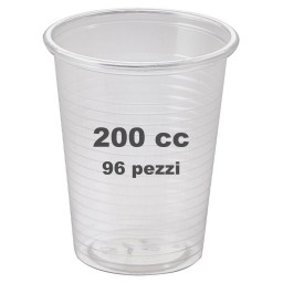 Very Well 96 Bicchieri Monouso In Plastica Pp - 200cc - Trasparenti