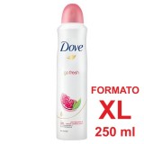 Dove Deodorante Spray Formato Xl 250ml - 48h No Alcool - Go Fresh Melograno