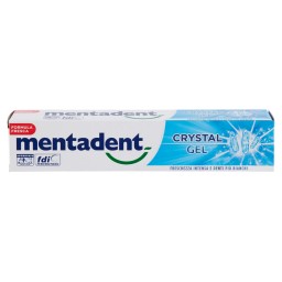 Mentadent Dentifricio 75ml Crystal Gel - Freschezza Intensa - Denti Bianchi