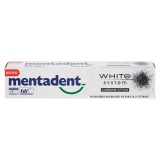 Mentadent Dentifricio - 75ml - White System - Carbone Attivo - Sbiancante