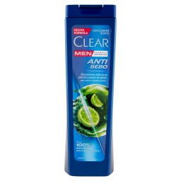 Clear Shampoo Antiforfora 225ml - Anti Sebo - Per Capelli E Cute Grassa