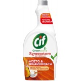 Cif Sgrassatore Spray - Ricarica 650ml - Green Active Aceto & Bicarbonato