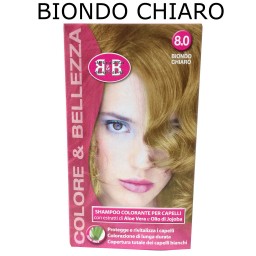 B&b Bellezza Benessere Shampoo Colorante Capelli - N. 8 Biondo Chiaro