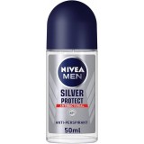 Nivea Deodorante Roll-on 50ml - For Men - 48h Antibatterico - Silver Protect