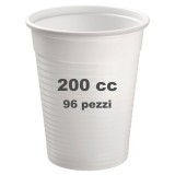 Very Well 96 Bicchieri Monouso In Plastica Pp - 200cc - Bianchi