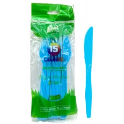 The Best 15 Coltelli Monouso In Plastica - 17cm - Azzurro