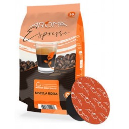 Aroma Light Caffe Espresso 16 Capsule - Miscela Rossa - Nescafe' Dolce Gusto